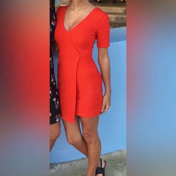 TopShop Petite red dress, size 0. - Picture 3 of 6